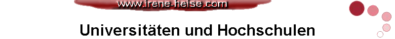Universit�ten und Hochschulen