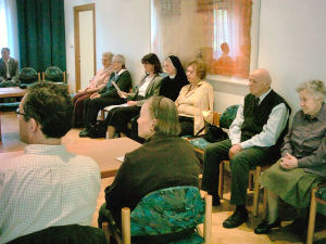 Er�ffnungsfeier mit Segnung der Statue Katharina von Siena